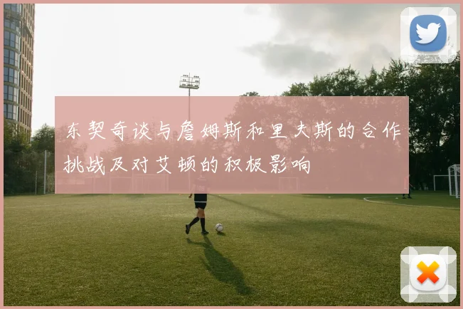 东契奇谈与詹姆斯和里夫斯的合作挑战及对艾顿的积极影响