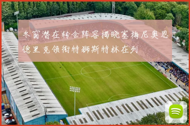 冬窗潜在转会阵容揭晓塞梅尼奥恩德里克领衔特狮斯特林在列